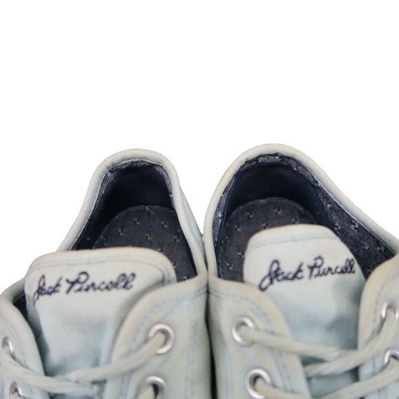 Converse Shoes Womens 9 Sneakers Jack Purcell Ox Classic Canvas Retro Blue Low - Picture 13 of 14